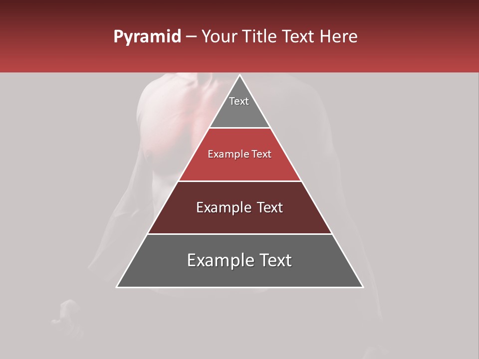 A Man Holding A Sign With A Red Light On His Chest PowerPoint Template