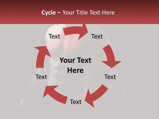 A Man Holding A Sign With A Red Light On His Chest PowerPoint Template