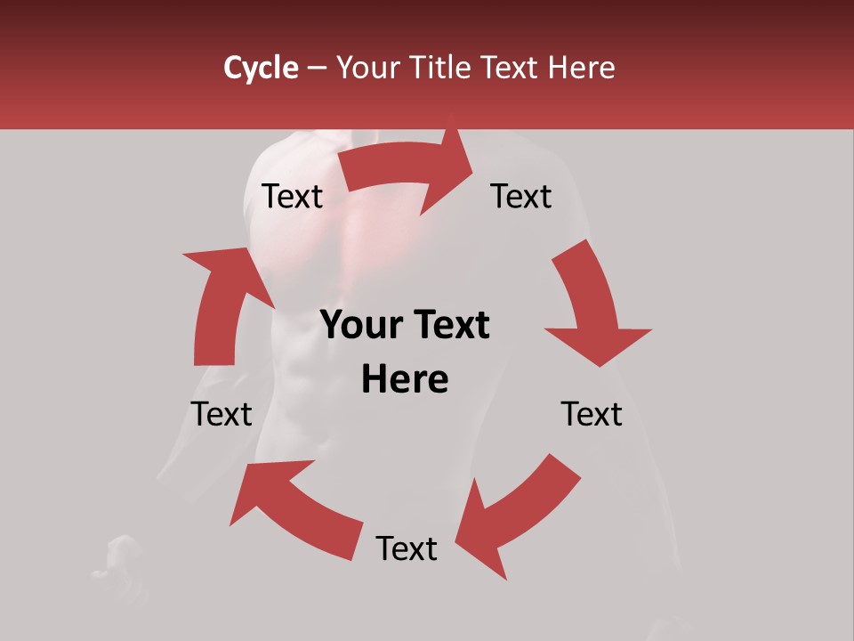 A Man Holding A Sign With A Red Light On His Chest PowerPoint Template