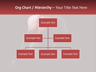 A Man Holding A Sign With A Red Light On His Chest PowerPoint Template