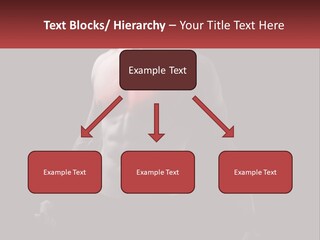 A Man Holding A Sign With A Red Light On His Chest PowerPoint Template
