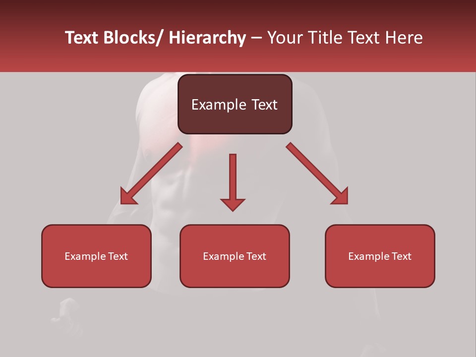 A Man Holding A Sign With A Red Light On His Chest PowerPoint Template