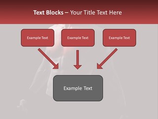 A Man Holding A Sign With A Red Light On His Chest PowerPoint Template
