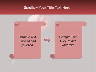 A Man Holding A Sign With A Red Light On His Chest PowerPoint Template