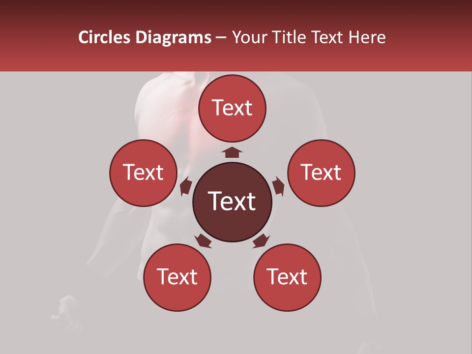 A Man Holding A Sign With A Red Light On His Chest PowerPoint Template