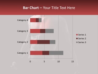 A Man Holding A Sign With A Red Light On His Chest PowerPoint Template