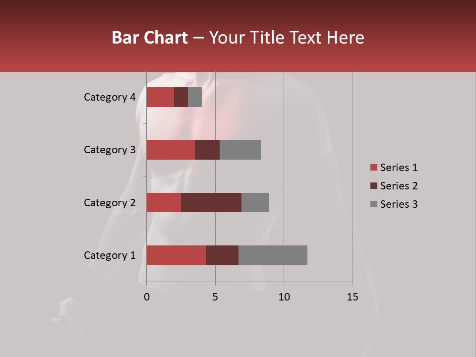 A Man Holding A Sign With A Red Light On His Chest PowerPoint Template