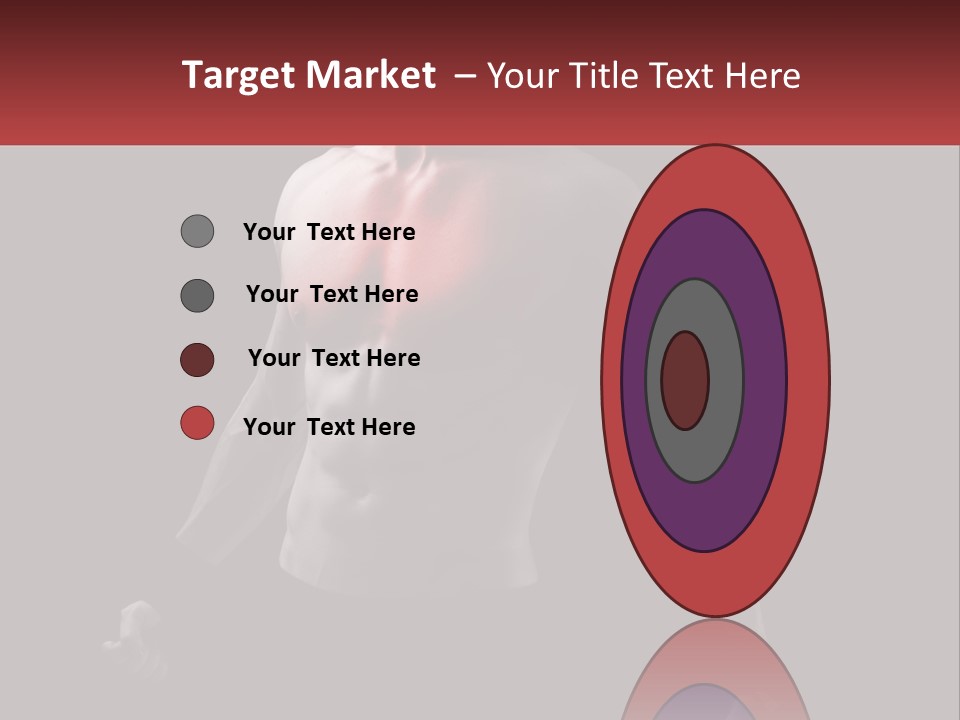 A Man Holding A Sign With A Red Light On His Chest PowerPoint Template