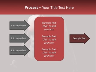 A Man Holding A Sign With A Red Light On His Chest PowerPoint Template