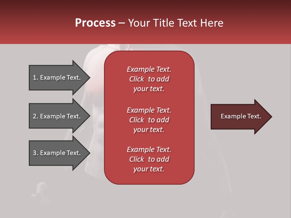 A Man Holding A Sign With A Red Light On His Chest PowerPoint Template