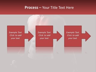 A Man Holding A Sign With A Red Light On His Chest PowerPoint Template