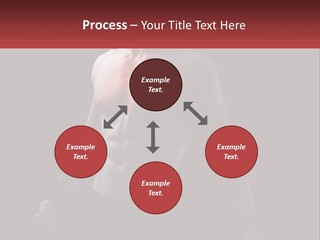 A Man Holding A Sign With A Red Light On His Chest PowerPoint Template