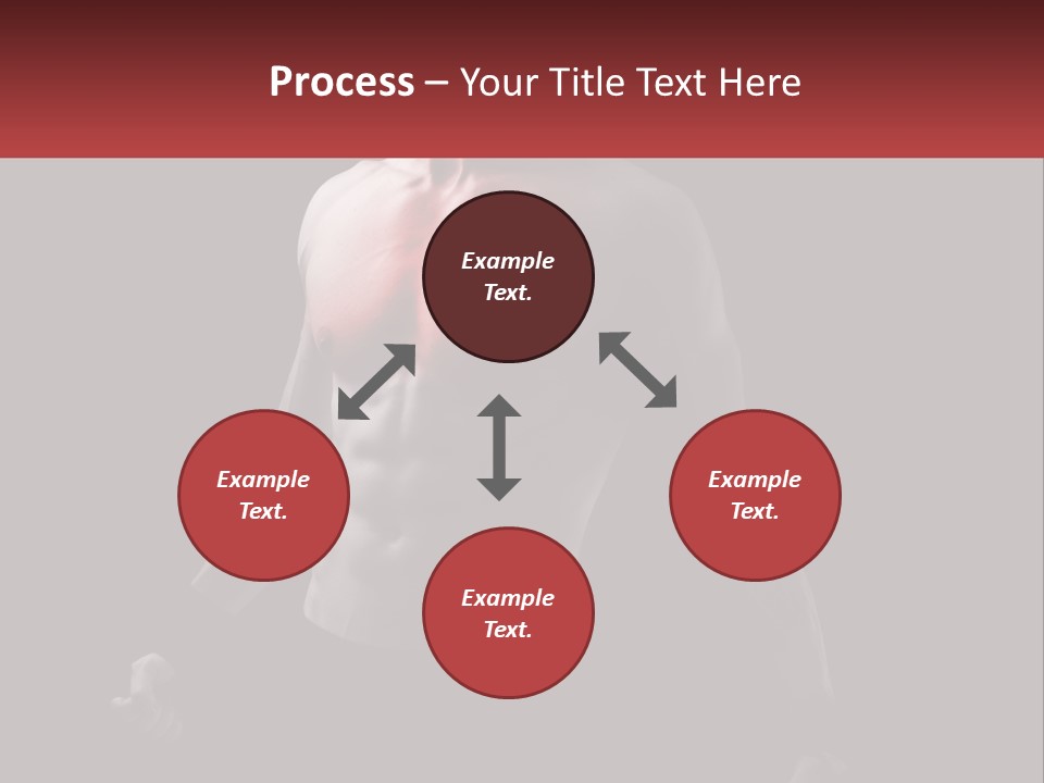 A Man Holding A Sign With A Red Light On His Chest PowerPoint Template