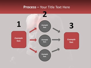 A Man Holding A Sign With A Red Light On His Chest PowerPoint Template