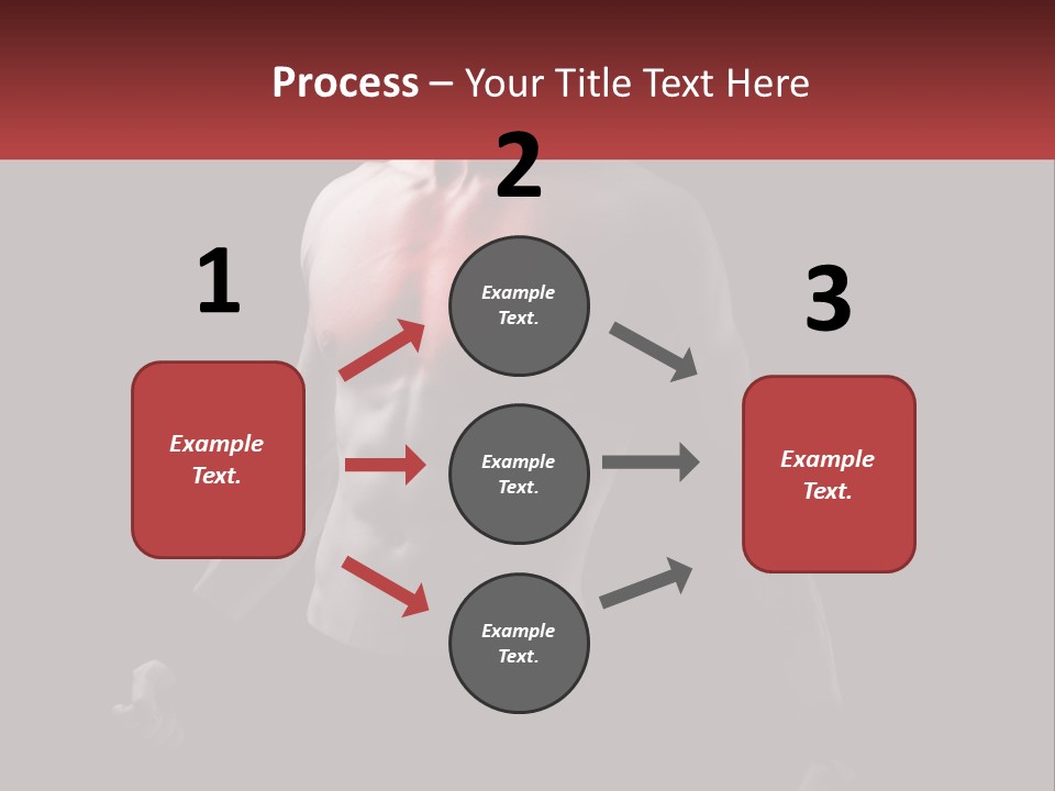 A Man Holding A Sign With A Red Light On His Chest PowerPoint Template