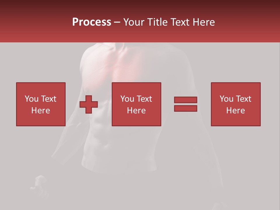 A Man Holding A Sign With A Red Light On His Chest PowerPoint Template