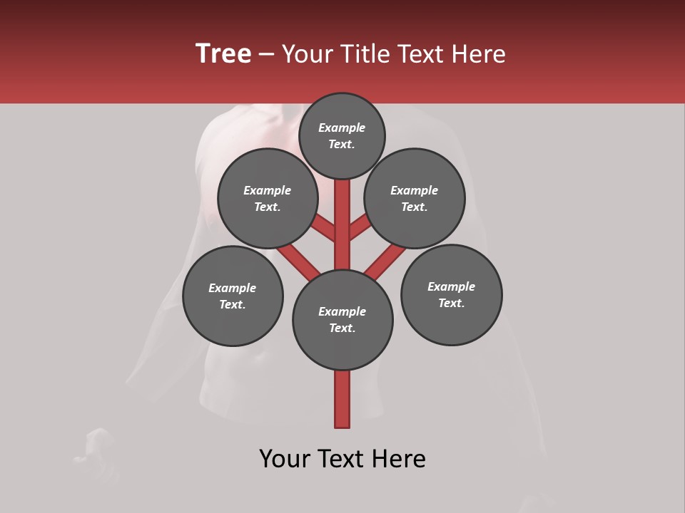 A Man Holding A Sign With A Red Light On His Chest PowerPoint Template