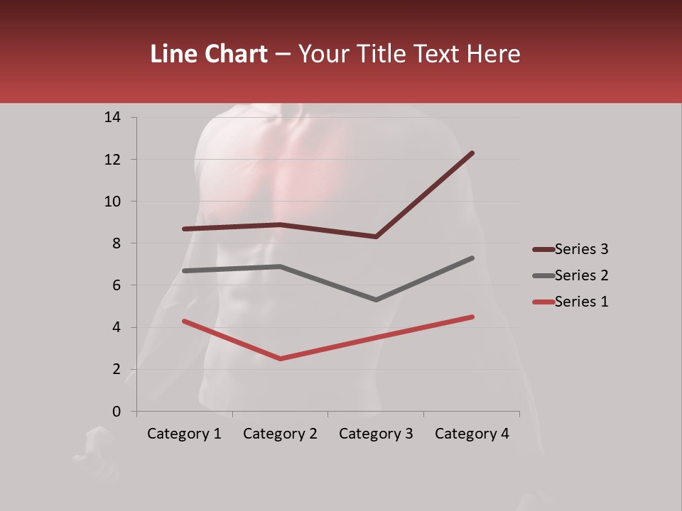 A Man Holding A Sign With A Red Light On His Chest PowerPoint Template