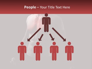 A Man Holding A Sign With A Red Light On His Chest PowerPoint Template