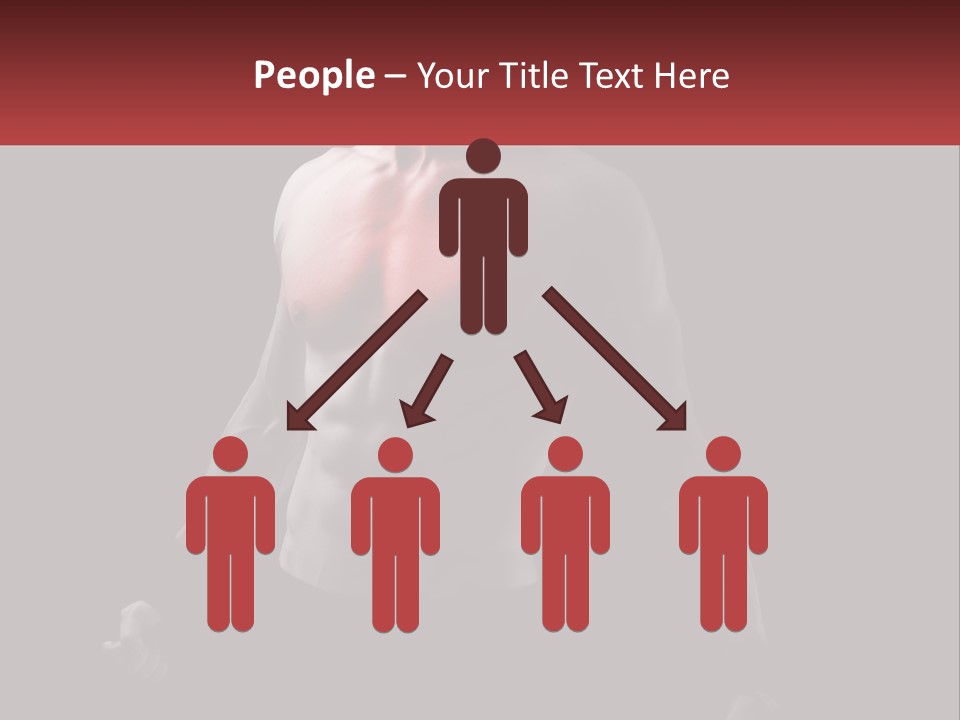 A Man Holding A Sign With A Red Light On His Chest PowerPoint Template