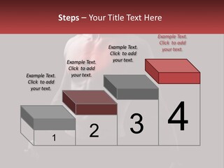 A Man Holding A Sign With A Red Light On His Chest PowerPoint Template