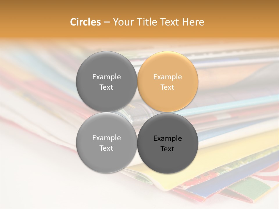 A Stack Of Newspapers Sitting On Top Of Each Other PowerPoint Template