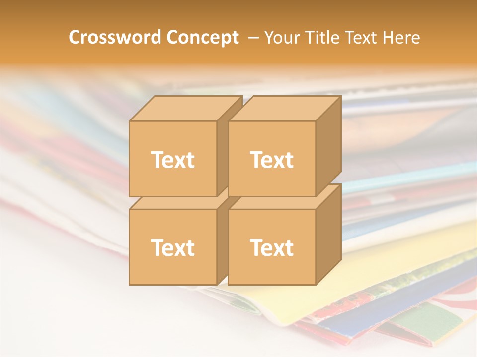 A Stack Of Newspapers Sitting On Top Of Each Other PowerPoint Template