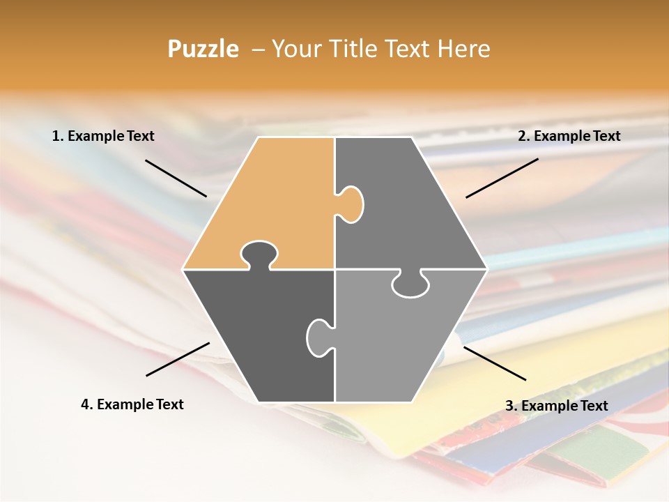 A Stack Of Newspapers Sitting On Top Of Each Other PowerPoint Template