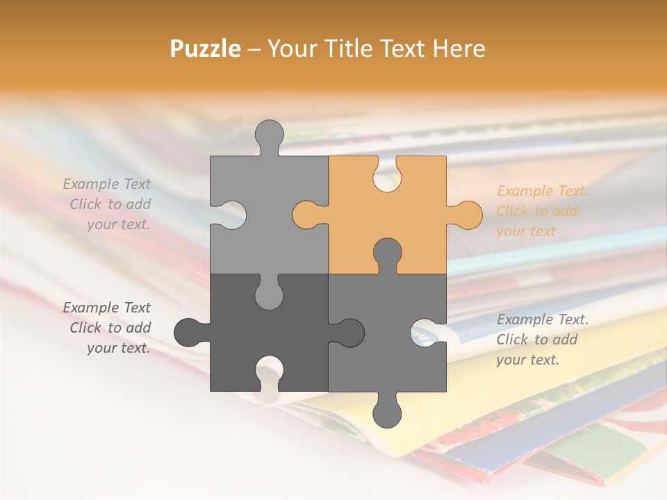 A Stack Of Newspapers Sitting On Top Of Each Other PowerPoint Template