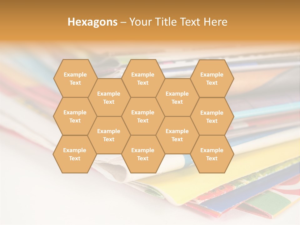 A Stack Of Newspapers Sitting On Top Of Each Other PowerPoint Template