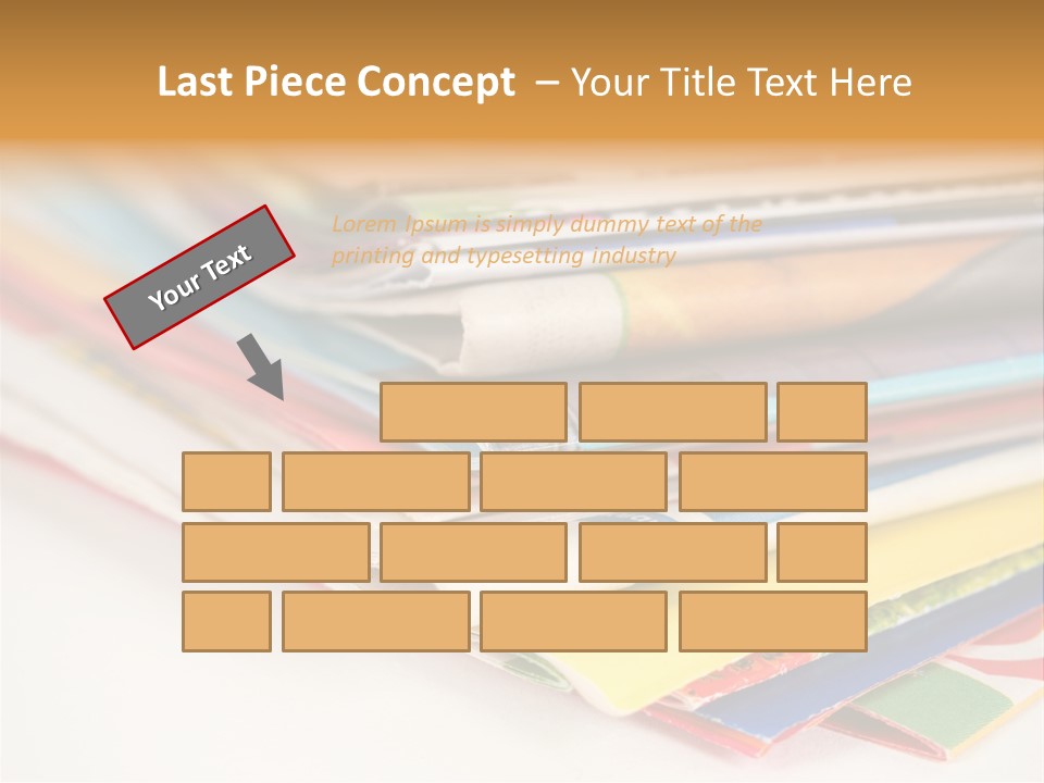 A Stack Of Newspapers Sitting On Top Of Each Other PowerPoint Template