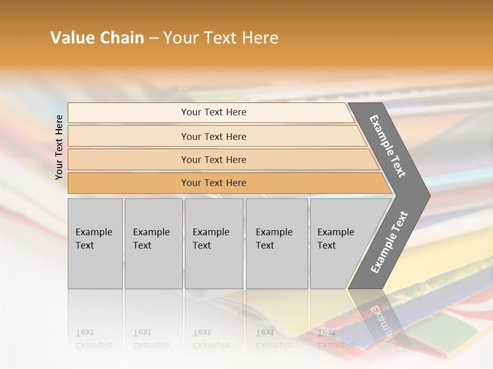 A Stack Of Newspapers Sitting On Top Of Each Other PowerPoint Template