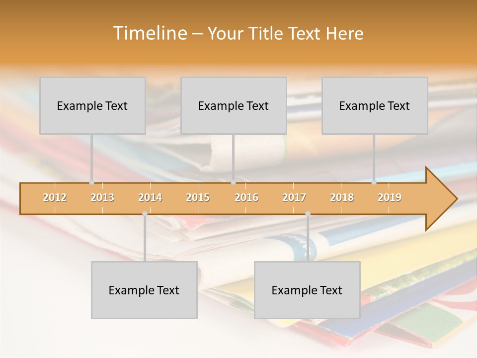 A Stack Of Newspapers Sitting On Top Of Each Other PowerPoint Template