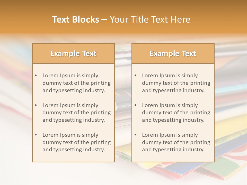 A Stack Of Newspapers Sitting On Top Of Each Other PowerPoint Template