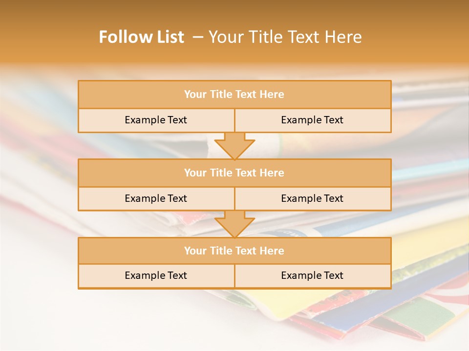 A Stack Of Newspapers Sitting On Top Of Each Other PowerPoint Template