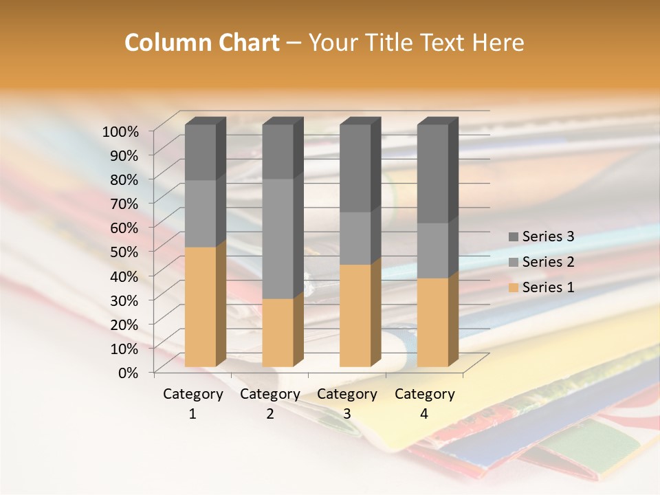 A Stack Of Newspapers Sitting On Top Of Each Other PowerPoint Template