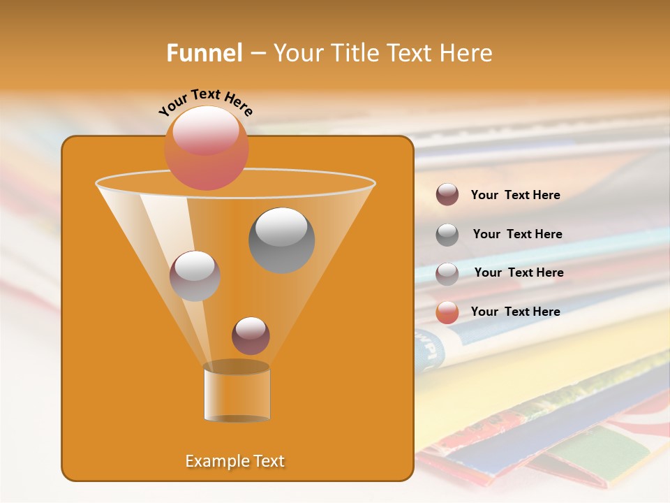 A Stack Of Newspapers Sitting On Top Of Each Other PowerPoint Template