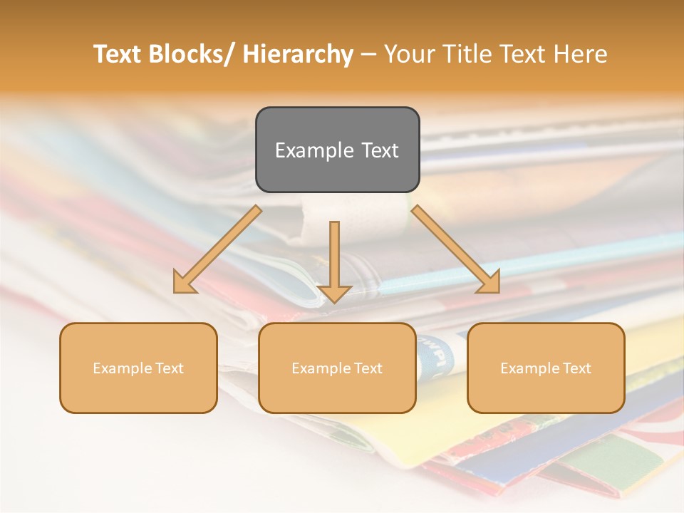 A Stack Of Newspapers Sitting On Top Of Each Other PowerPoint Template