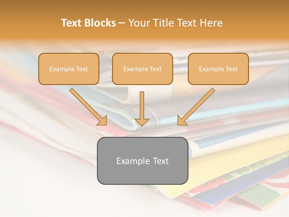 A Stack Of Newspapers Sitting On Top Of Each Other PowerPoint Template