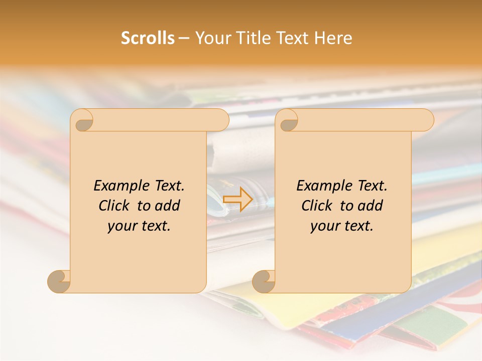 A Stack Of Newspapers Sitting On Top Of Each Other PowerPoint Template