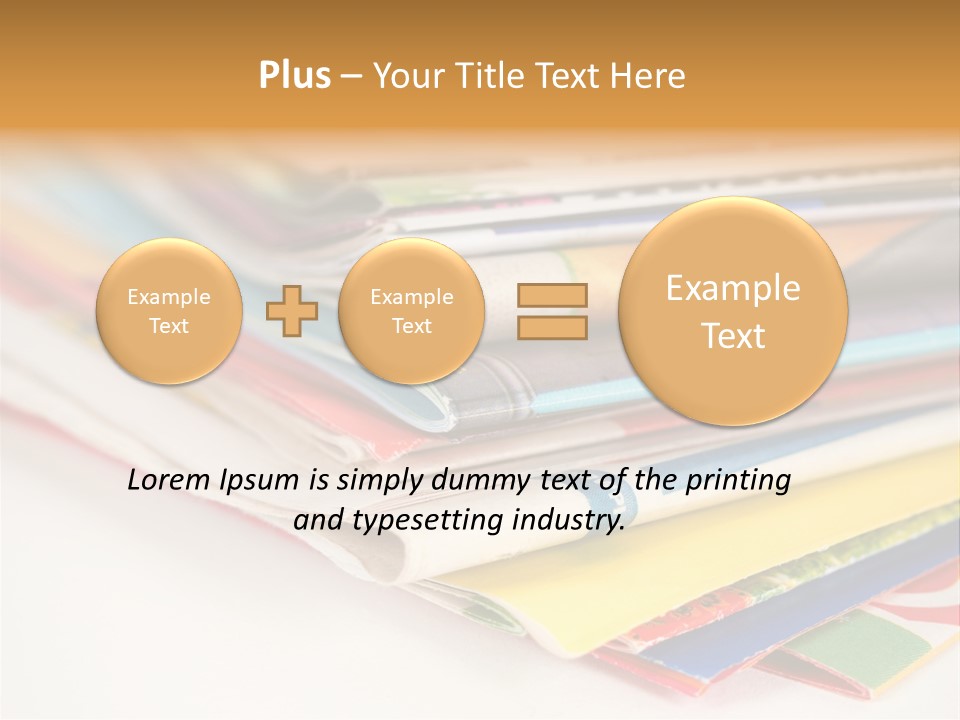 A Stack Of Newspapers Sitting On Top Of Each Other PowerPoint Template