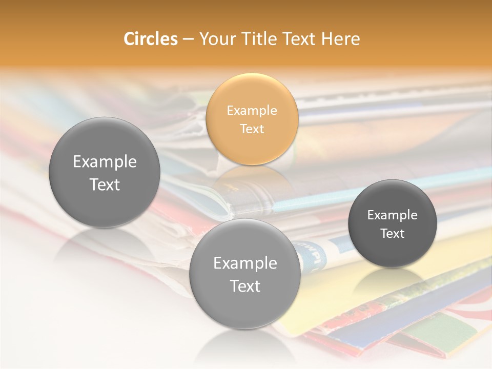 A Stack Of Newspapers Sitting On Top Of Each Other PowerPoint Template