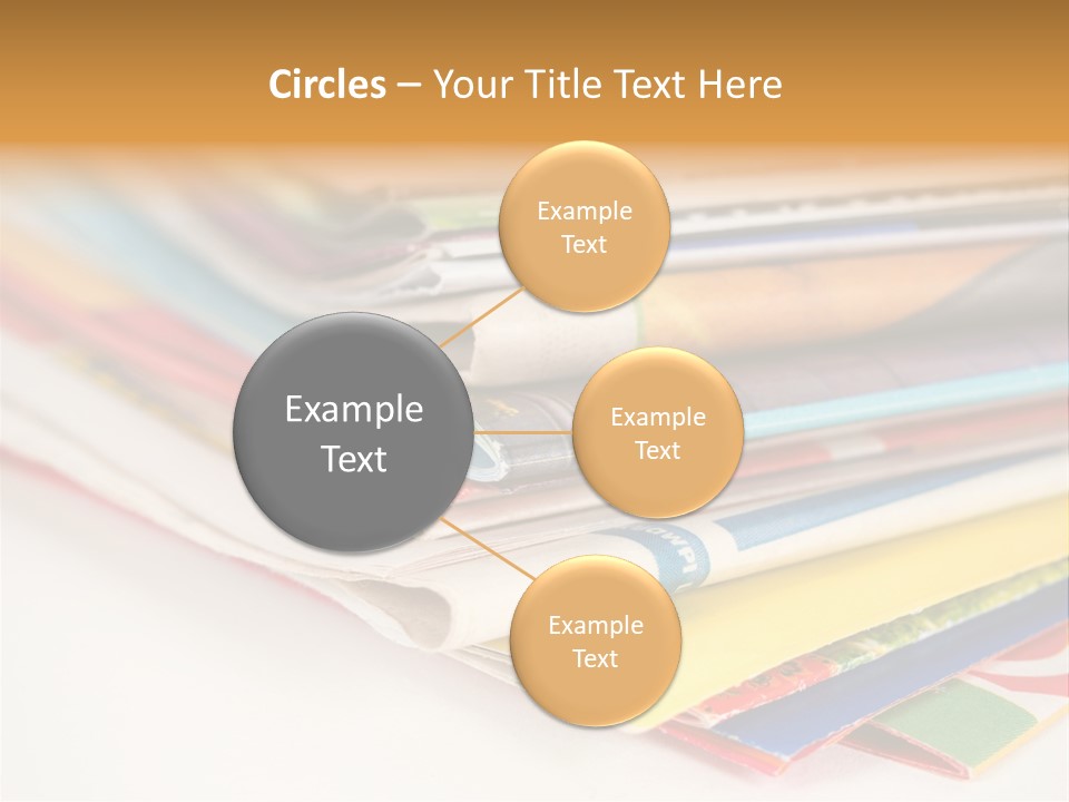 A Stack Of Newspapers Sitting On Top Of Each Other PowerPoint Template