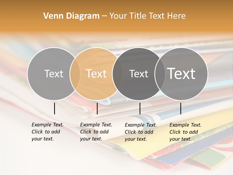 A Stack Of Newspapers Sitting On Top Of Each Other PowerPoint Template