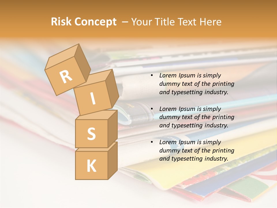 A Stack Of Newspapers Sitting On Top Of Each Other PowerPoint Template