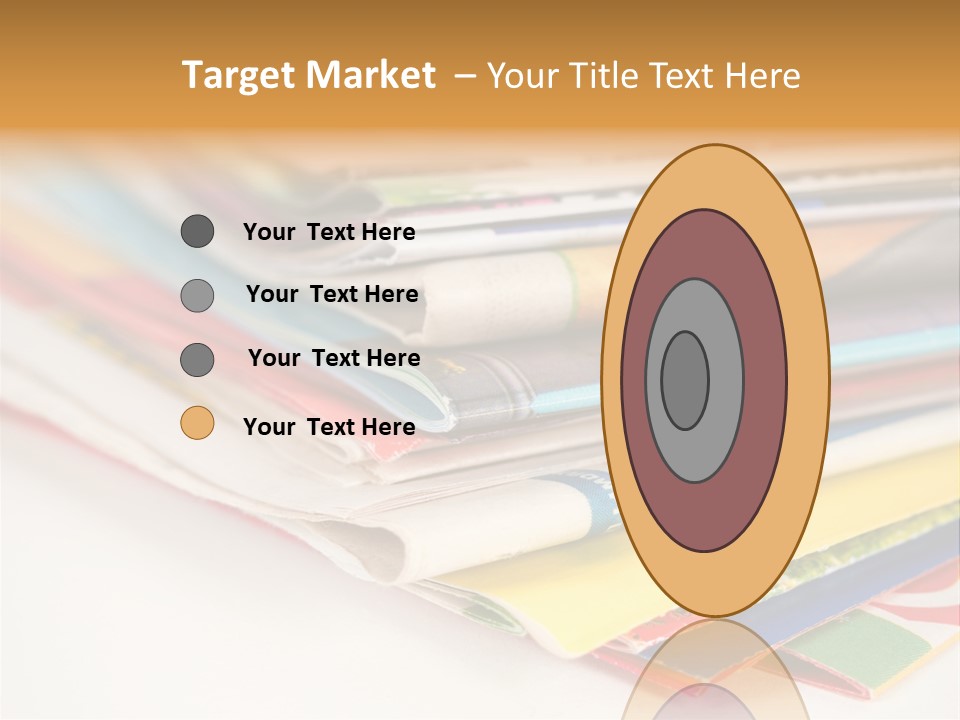 A Stack Of Newspapers Sitting On Top Of Each Other PowerPoint Template