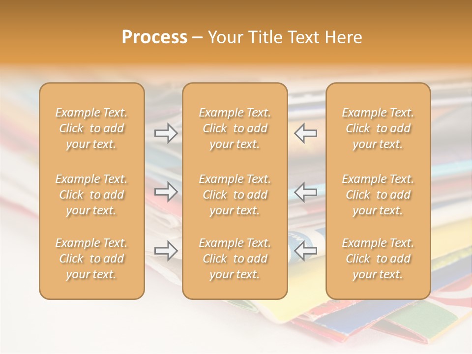 A Stack Of Newspapers Sitting On Top Of Each Other PowerPoint Template
