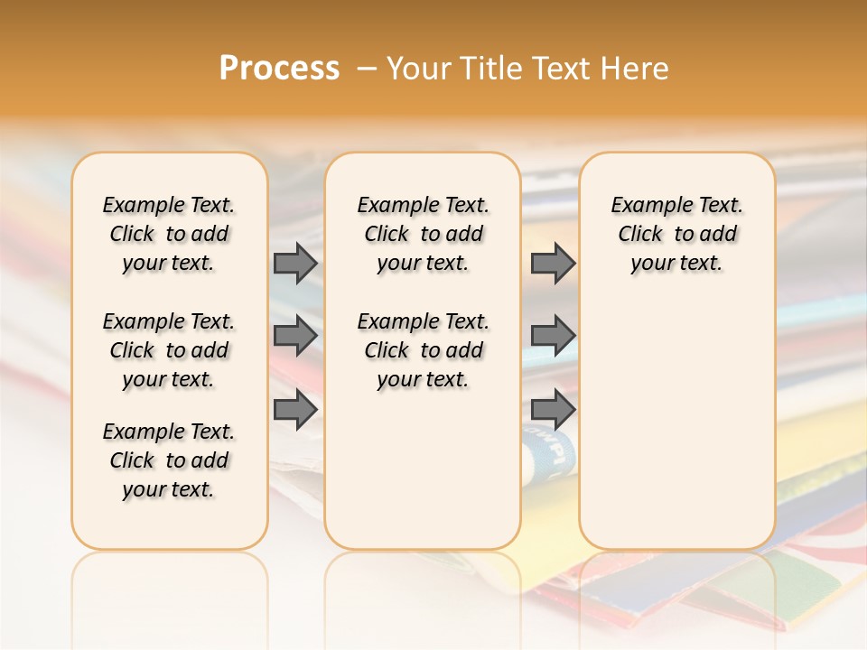 A Stack Of Newspapers Sitting On Top Of Each Other PowerPoint Template