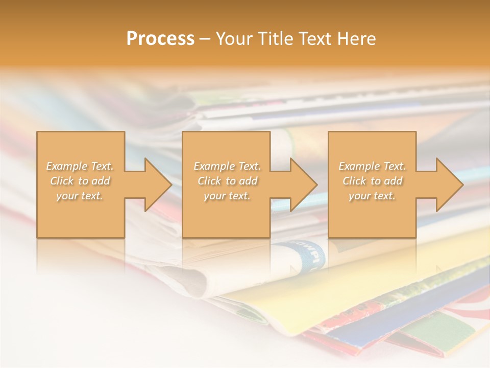 A Stack Of Newspapers Sitting On Top Of Each Other PowerPoint Template