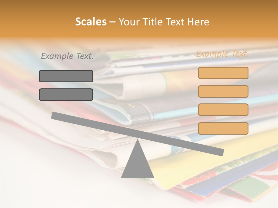 A Stack Of Newspapers Sitting On Top Of Each Other PowerPoint Template